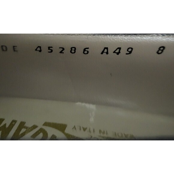 Salvatore Ferragamo Classic Block Heel Pumps Designer Italy Black Size 8B - Picture 11 of 14